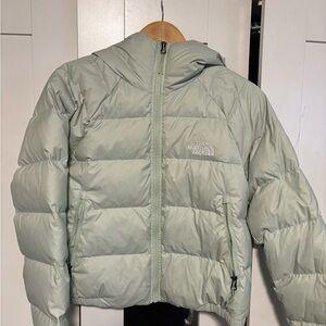 The North Face Light Sage Green Puffer Jacket